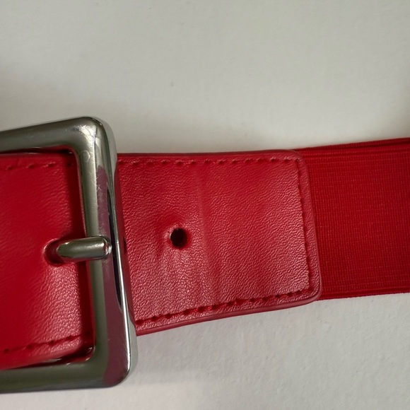 Unisex Under Armour red Leather and elastic baseball belt - Picture 7 of 8
